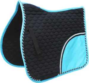 Horse All Purpose Show Cotton Quilted English Saddle PAD Trail Turquoise 72F01R