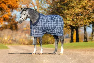 Horseware Rhino Org Stable Blanket VL Med 72 Navy Check