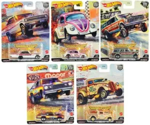 Hot Wheels Car Culture 2022 Dragstrip Demons Complete Set of 5 Diecast Vehicles Bundle from FPY86-957R Release