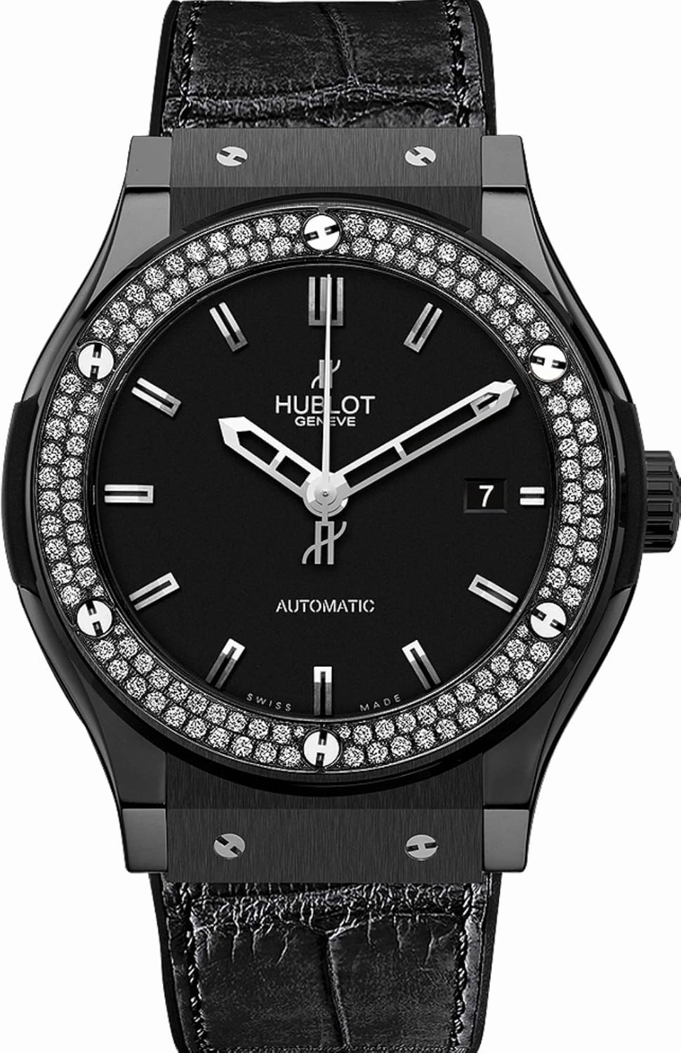 Hublot Classic Fusion Black Magic Diamonds Watch 511.CM.1170.LR.1104