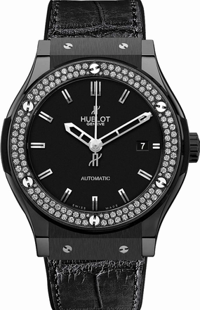 Hublot Classic Fusion Black Magic Diamonds Watch 511.CM.1170.LR.1104