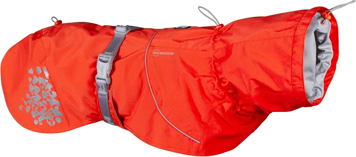 Hurtta Monsoon Coat ECO, Dog Raincoat, Rosehip, 18 in