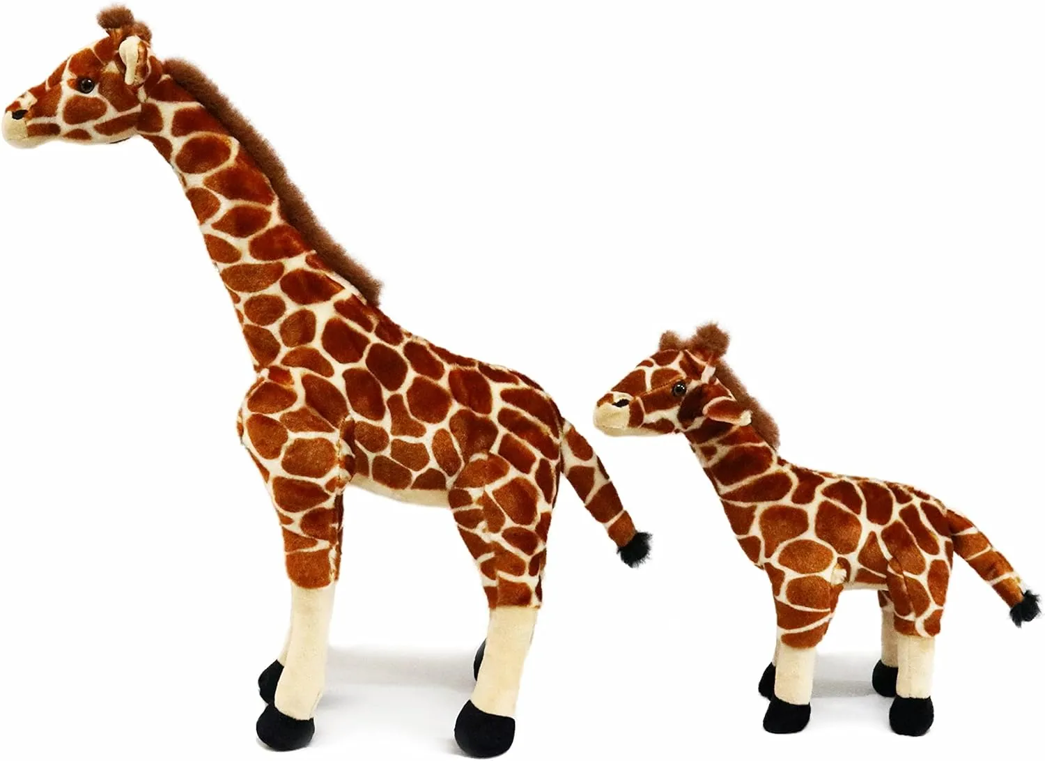 Ice King Bear Mom and Baby Stuffed Animals Set Zoo Wild Animals (Giraffe)