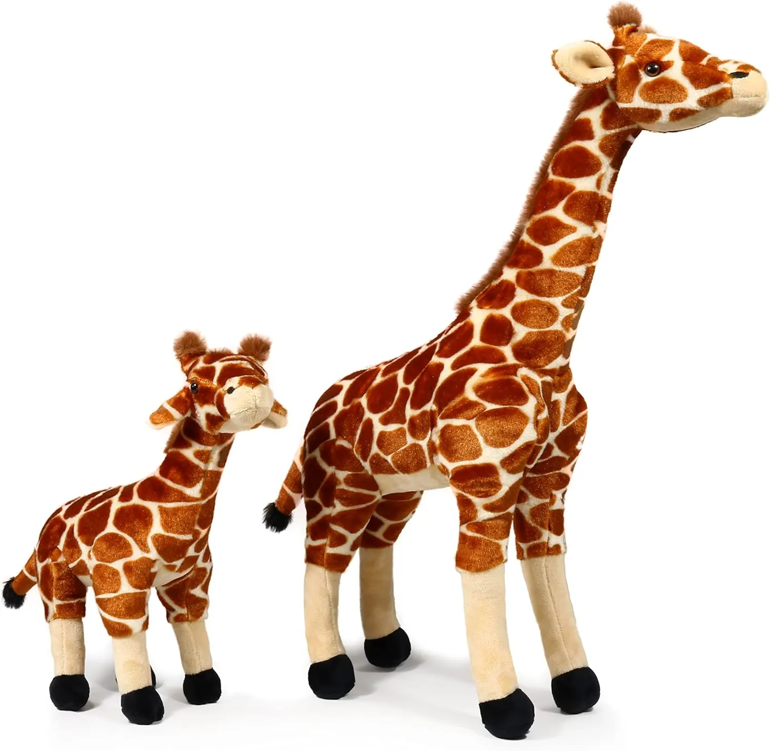 Ice King Bear Mom and Baby Stuffed Animals Set Zoo Wild Animals (Giraffe)