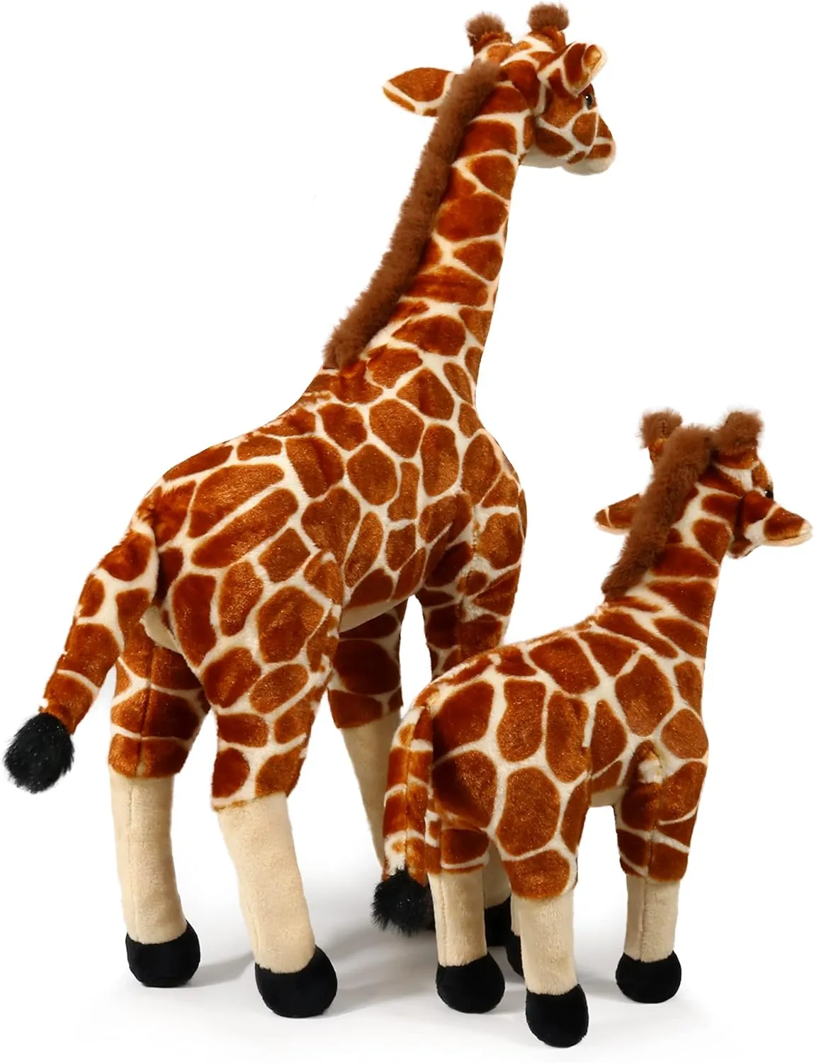 Ice King Bear Mom and Baby Stuffed Animals Set Zoo Wild Animals (Giraffe)