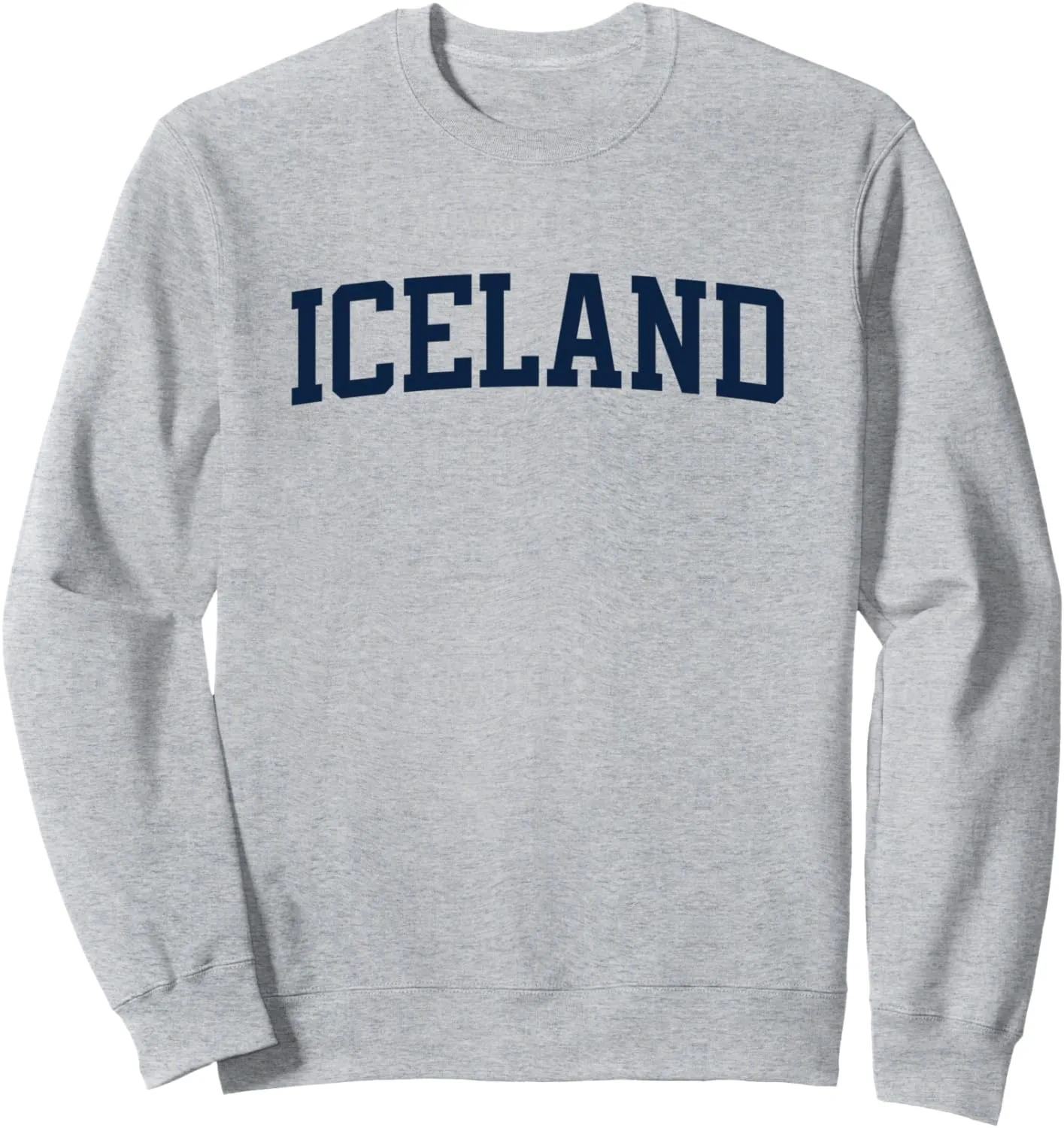 Iceland Collegiate Style Varsity Block Letter Sweatshirt