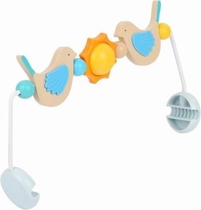 Impresa Wooden BabyBjorn Bouncer Toy Bar with Arched Design to Captivate Babies and Develop Motor Skills - Toy Bar for Baby Bouncer