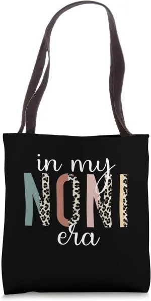 In My Noni Era Leopard Letter Print Funny Gifts For Noni Tote Bag