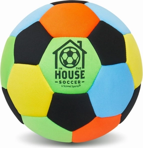 in The House Soccer Ball - Indoor Size 4 Padded Soccer Ball for Girls (Ages 3 ), Boys (Ages 3 ) & Adults - Bring Soccer Practice Home - Perfect for Juggling - Gift for Soccer Player