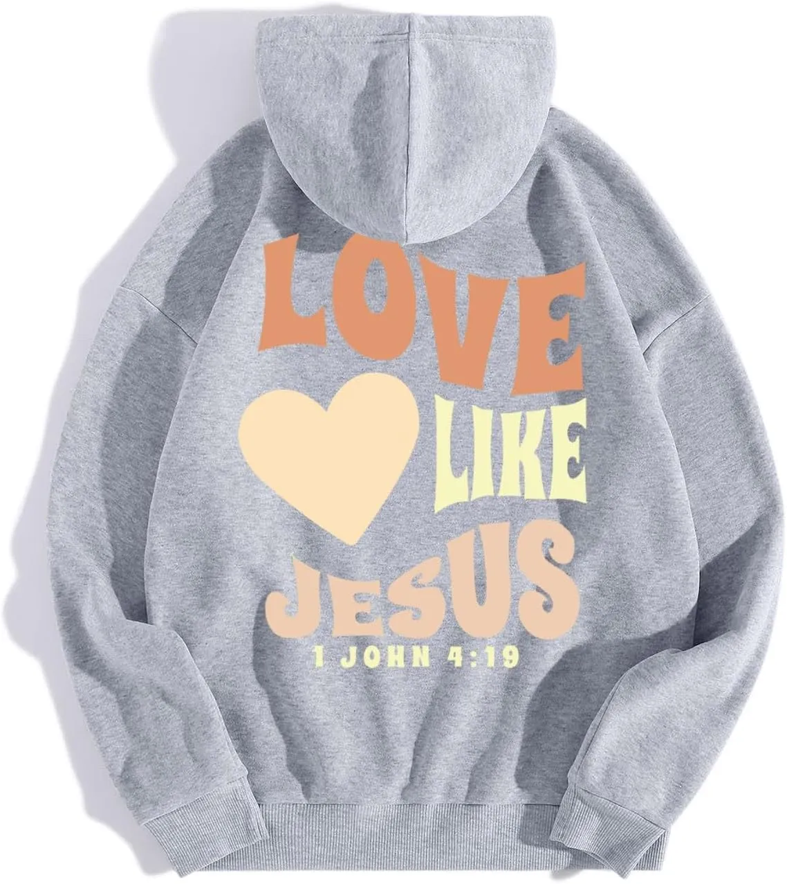 Inspirational for Women Jesus Sweatshirts Comfort Sweatshirt Christian Hoodies Pull Over Love Like Jesus Bible Verse