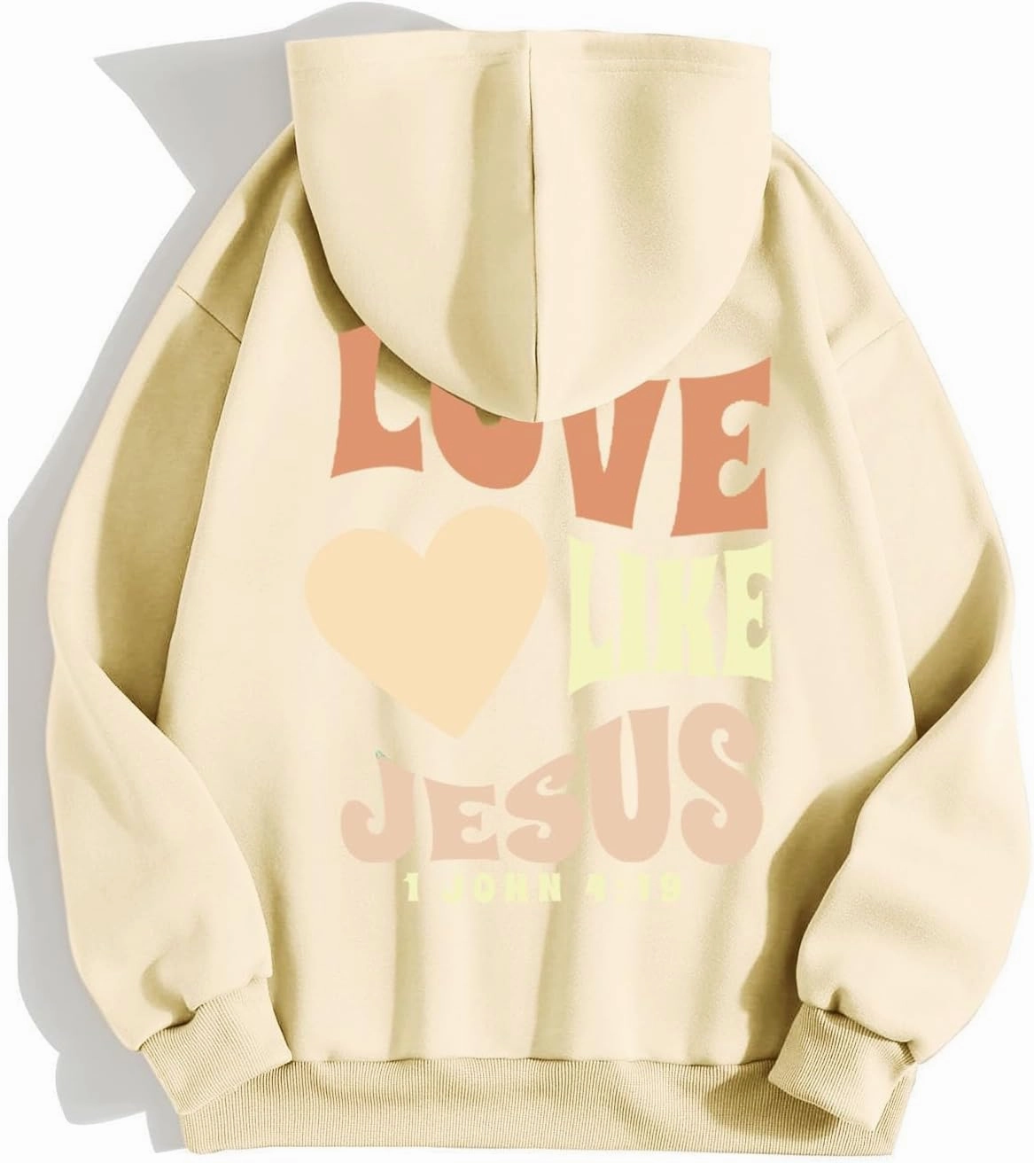Inspirational for Women Jesus Sweatshirts Comfort Sweatshirt Christian Hoodies Pull Over Love Like Jesus Bible Verse