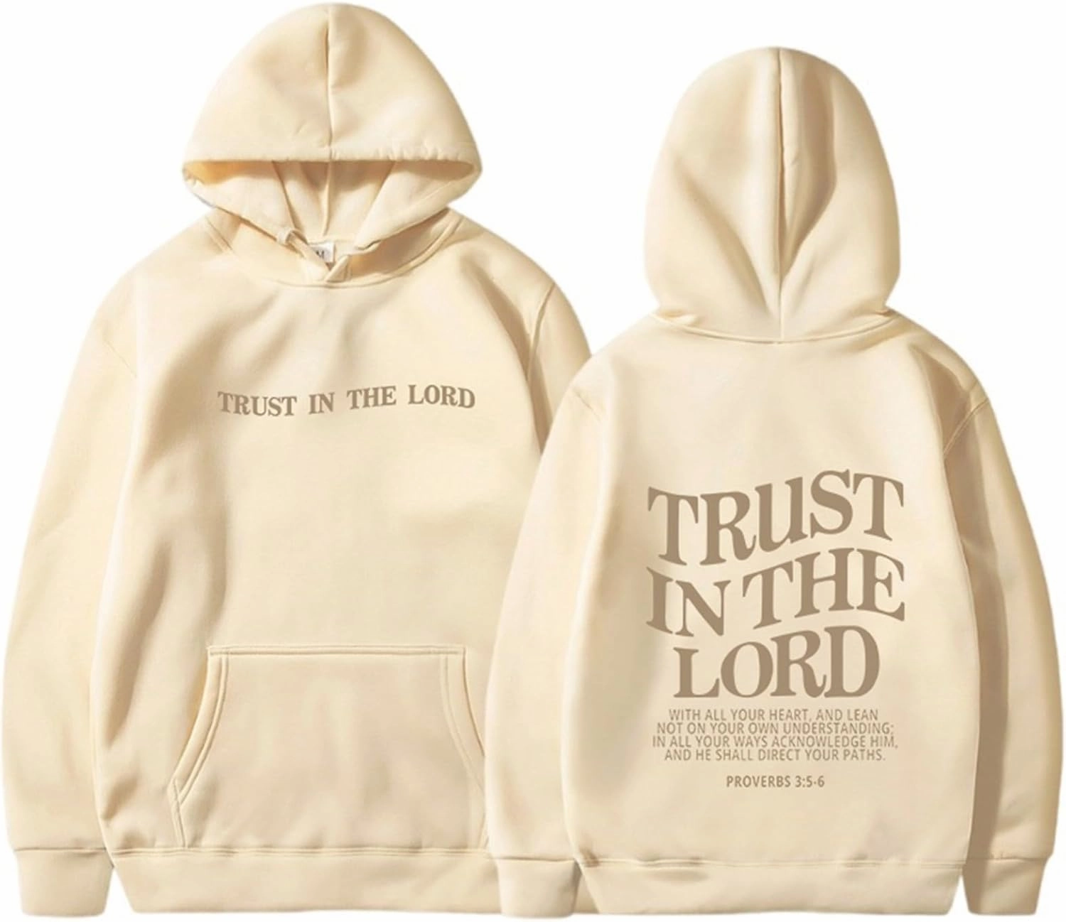 Inspirational for Women Jesus Sweatshirts Comfort Sweatshirt Christian Hoodies Pull Over Trust In The Lord Christ