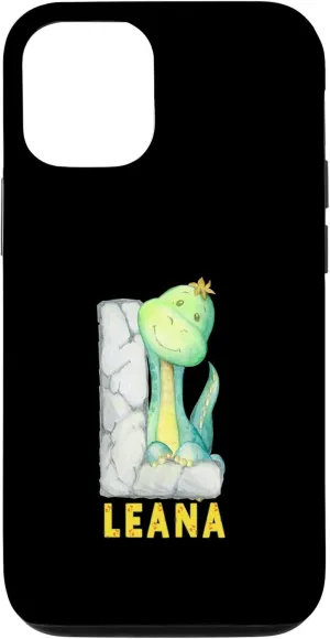 iPhone 15 Cute Dinosaurs Letter Lea Alphabet Dinosaurs Case