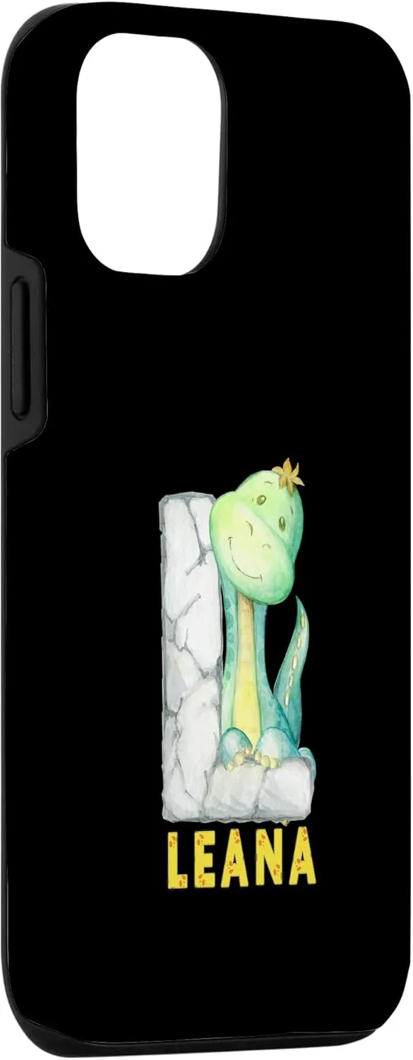 iPhone 15 Cute Dinosaurs Letter Lea Alphabet Dinosaurs Case