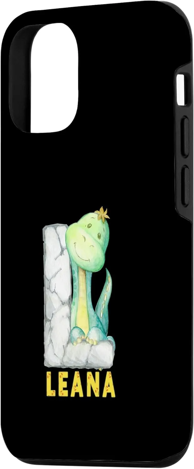 iPhone 15 Cute Dinosaurs Letter Lea Alphabet Dinosaurs Case