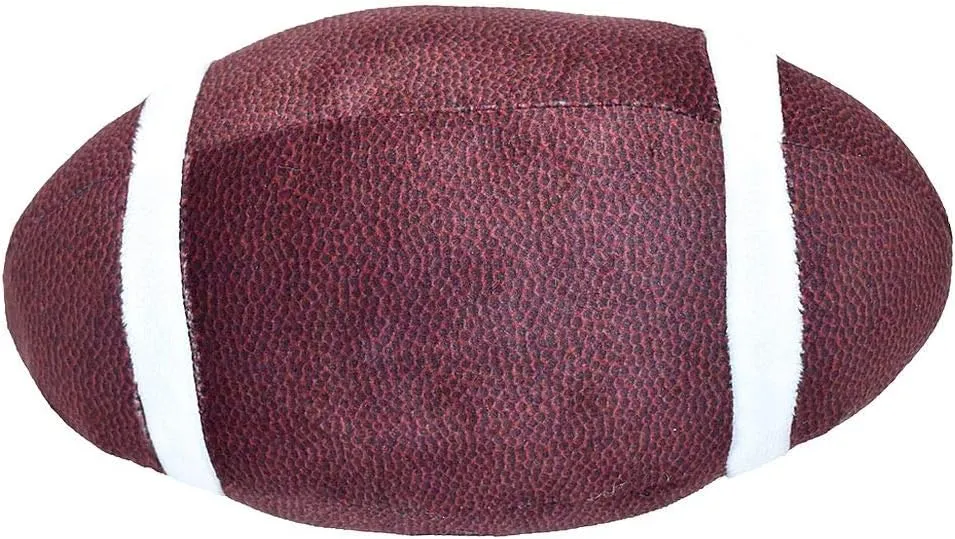iscream Silky Fleece Covered 10" Slow Rise Squishy Football Shaped Mini Pillow Stress Reliever
