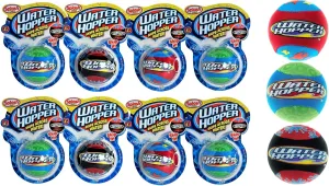 JA-RU Water Skip Ball (8 Pack) Bouncy Water Hopper Ball. Swimming Pool, Lake & Beach Toys. Fun Summer Outdoor Toys. Stocking Stuffers for Kids. 880-8B