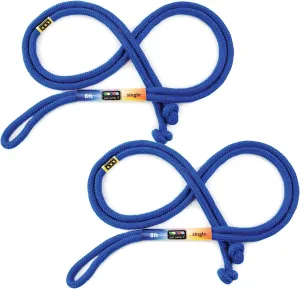 Just Jump It 8' Foot Jump Rope 2 Pack - Active Outdoor Youth Fitness Exercising Equipment - Kid Friendly Braided Nylon Gym Accessories