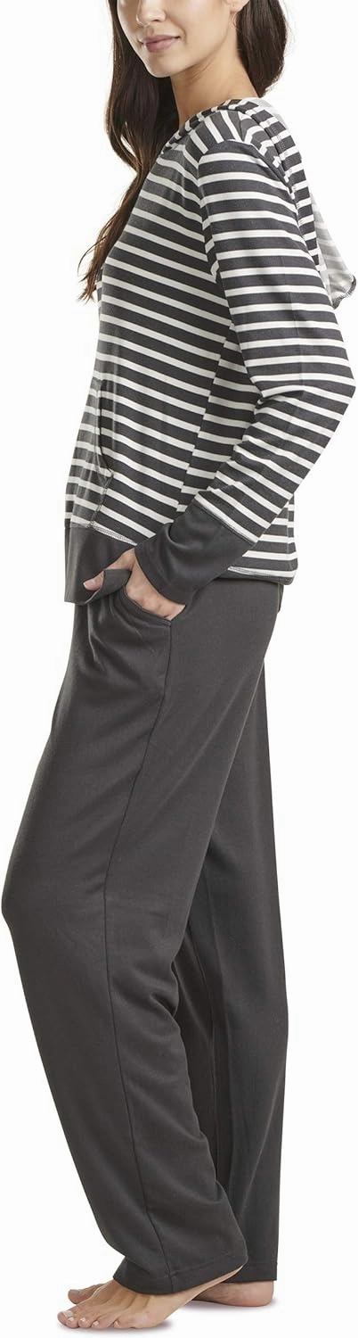 Karen Neuburger Women's Pillowsoft Hoodie Pajama Set