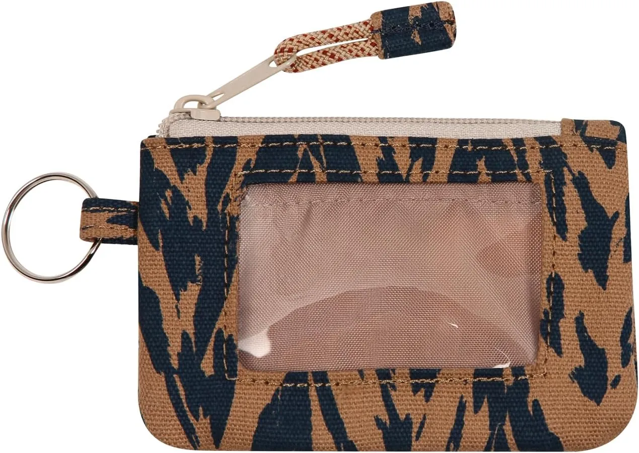 KAVU Stirling Double Sided Slim Cotton Canvas Zip Wallet