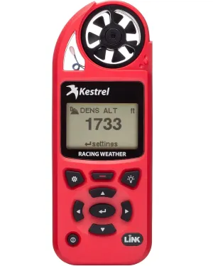 Kestrel 5100 Racing Weather Meter with Bluetooth Link Enabled, Red