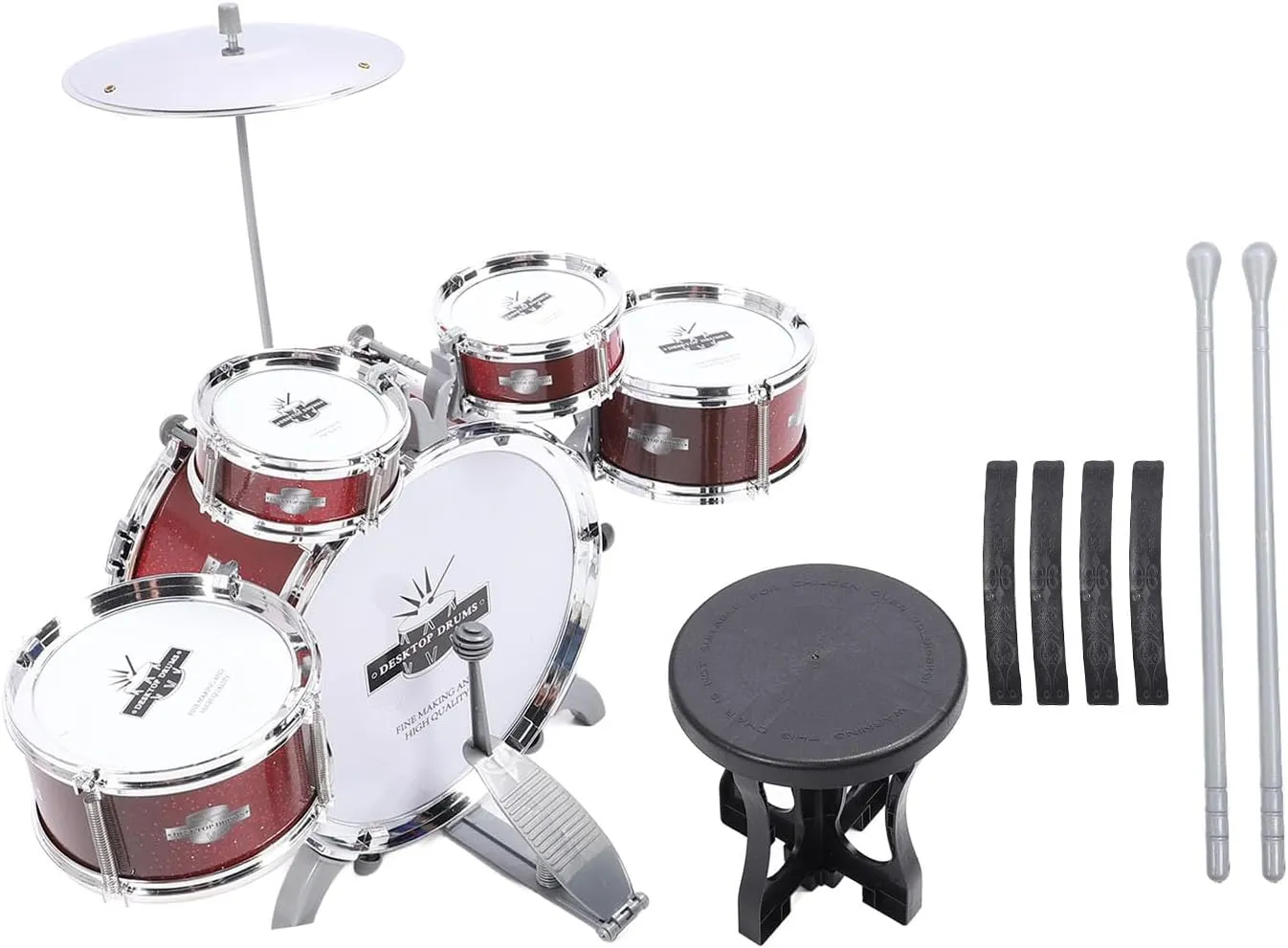 Kids Drum Set Kids Jazz Drum Set Musical Instrument Educational Percussion Birthday Playset for Musical Enlightenment