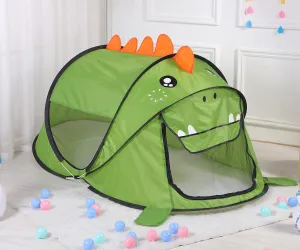 Kids Play Tents – Collapsible Tent for Boys Girls Gift - Large Foldable Playhouse Indoor/Outdoor Fun - Pop up Tent Toys for Age 1 and up Child Birthdays Presents (Dinosaur)