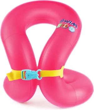 Kids Swim Vest for 3-5yrs/6-12yrs,Inflatable Portable Arm Floaties with Dual Air Bag＆Adjustable Safety Buckle for Pool ＆ Beach,Safety Learning to Swim Aid for Children 33-50 lbs/50-88 lbs