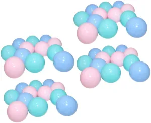 Kisangel 100pcs Colorful Plastic Ocean Balls for Play Balls for Pits Playhouses Pools and Tent Activities