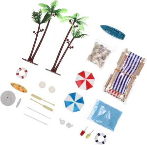 Kisangel 18pcs Miniature Ornament Set Colorful Decor for Dollhouses and Crafts Accessories for Tiered Trays and Decoration