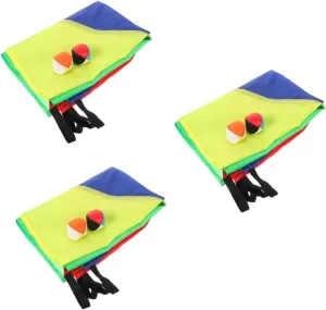 Kisangel Outdoor Rainbow Umbrella Sensory Integration Training for Activity with Cloth and Colorful Balls