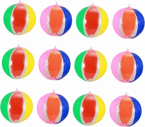 Kisangel 12 Pcs Light Up Pool Colorful Inflatable Balls for Summer Fun for Pool Parties Gardens and Backyard Decorations Lightweight and Easy to Store Random Color