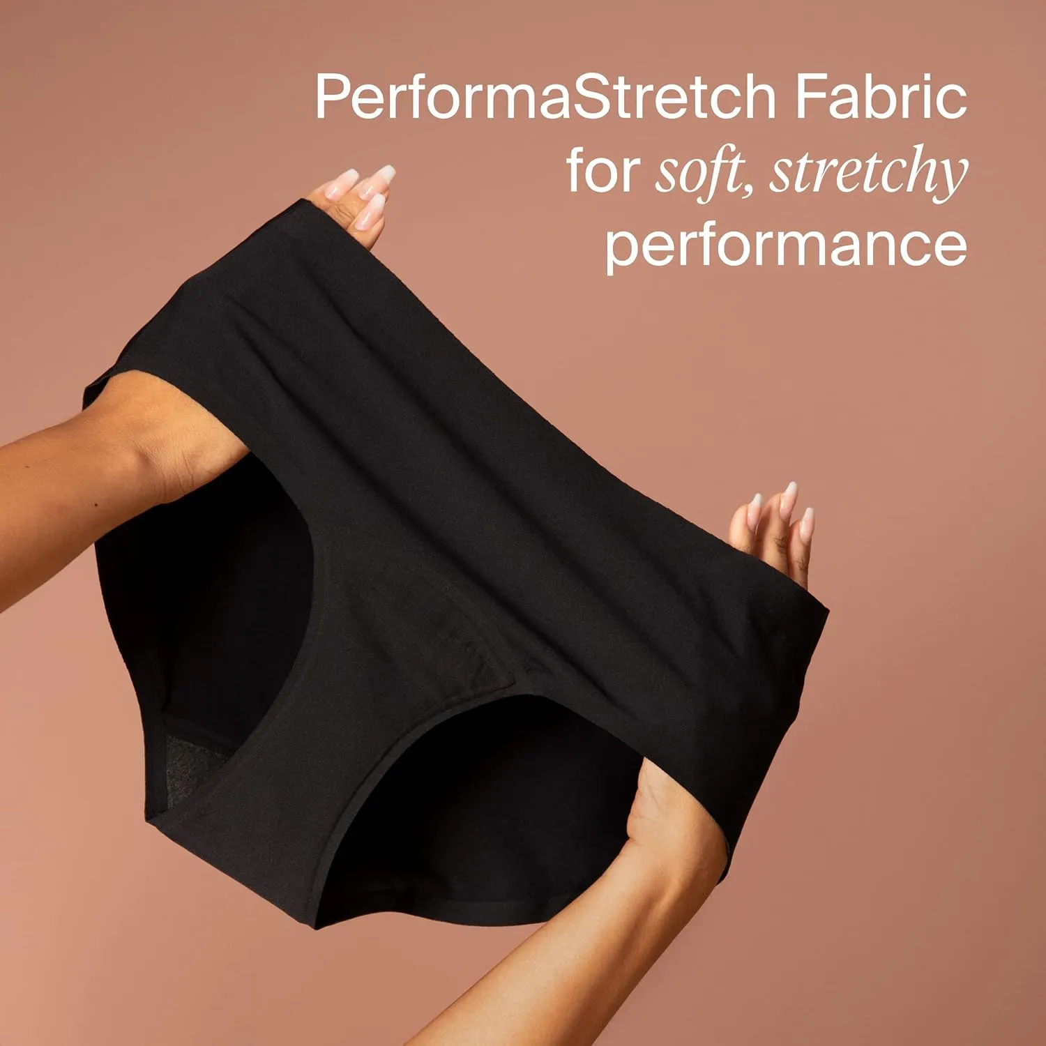 KNIX Super Leakproof Bikini - Mid Rise Bikini Bottom Period Underwear with Stretchy Fabric -Overnight and Everyday Underwear