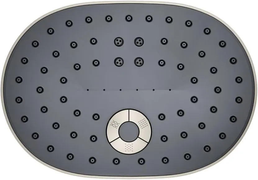 KOHLER 26290-G-BN Statement Three-Function SHOWERHEAD, Maximum Spray Performance with Mode Selector Buttons, Vibrant Brushed Nickel, 1.75 GPM