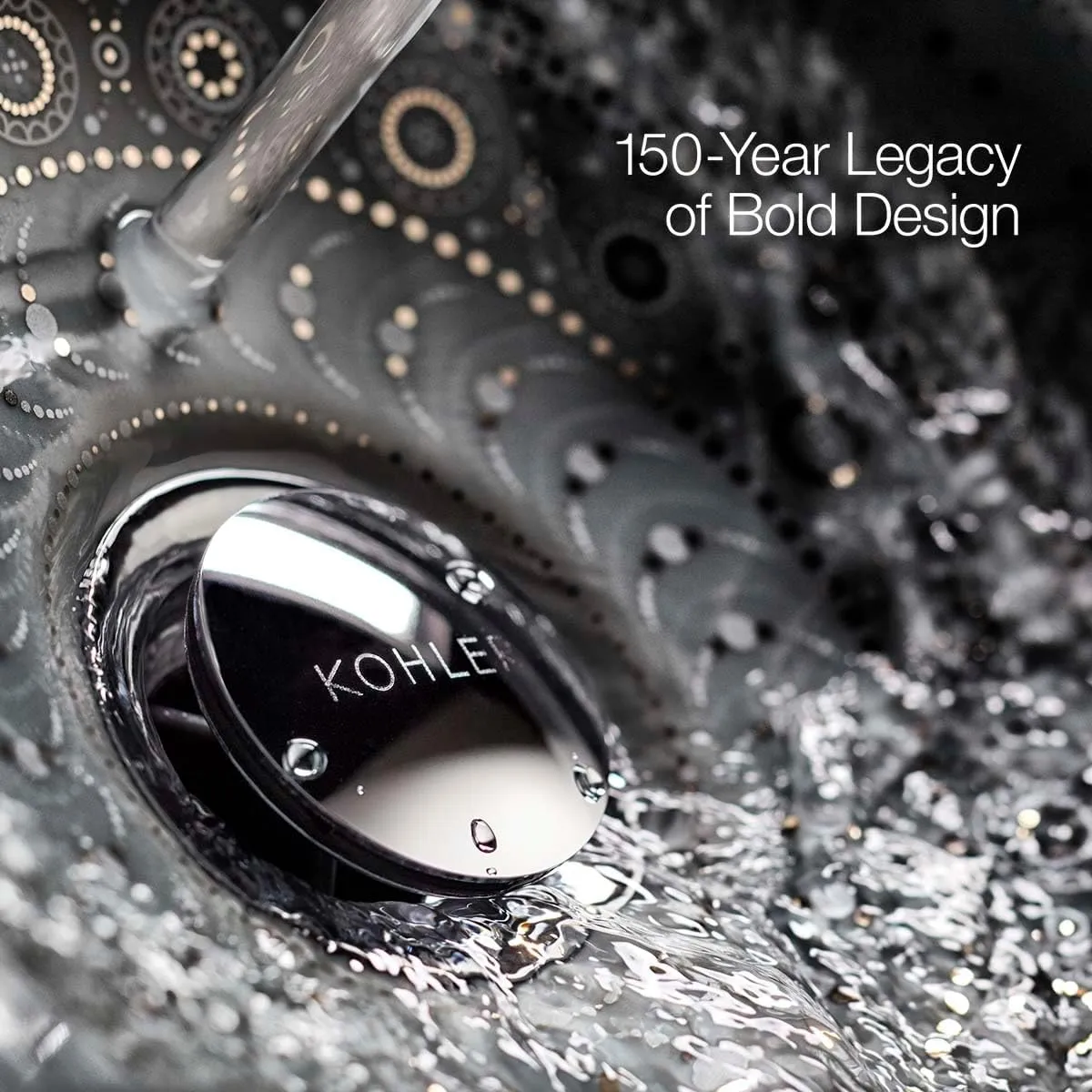 KOHLER 26290-G-BN Statement Three-Function SHOWERHEAD, Maximum Spray Performance with Mode Selector Buttons, Vibrant Brushed Nickel, 1.75 GPM
