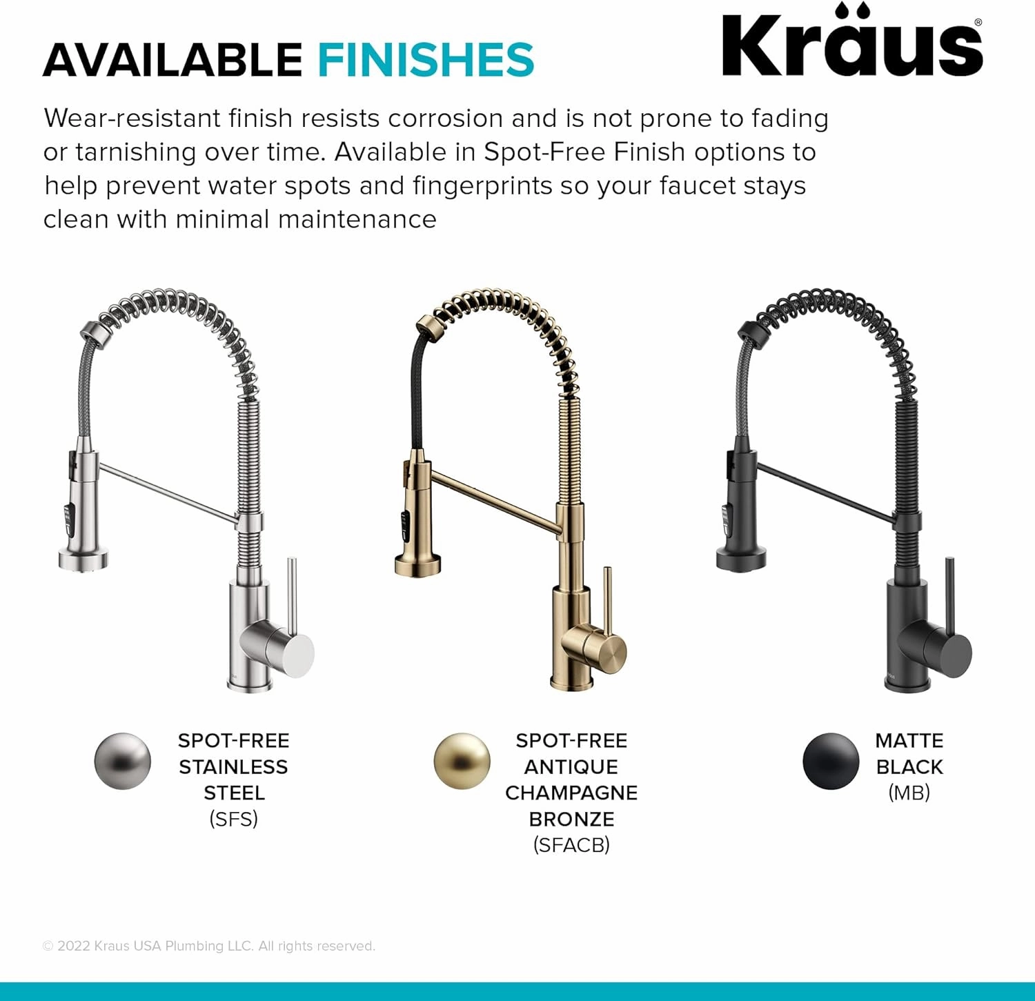 Kraus Bolden Touchless Sensor Commercial Style 2-Function Single Handle Pull Down Kitchen Faucets in Spot-Free Stainless Steel, KSF-1610SFS