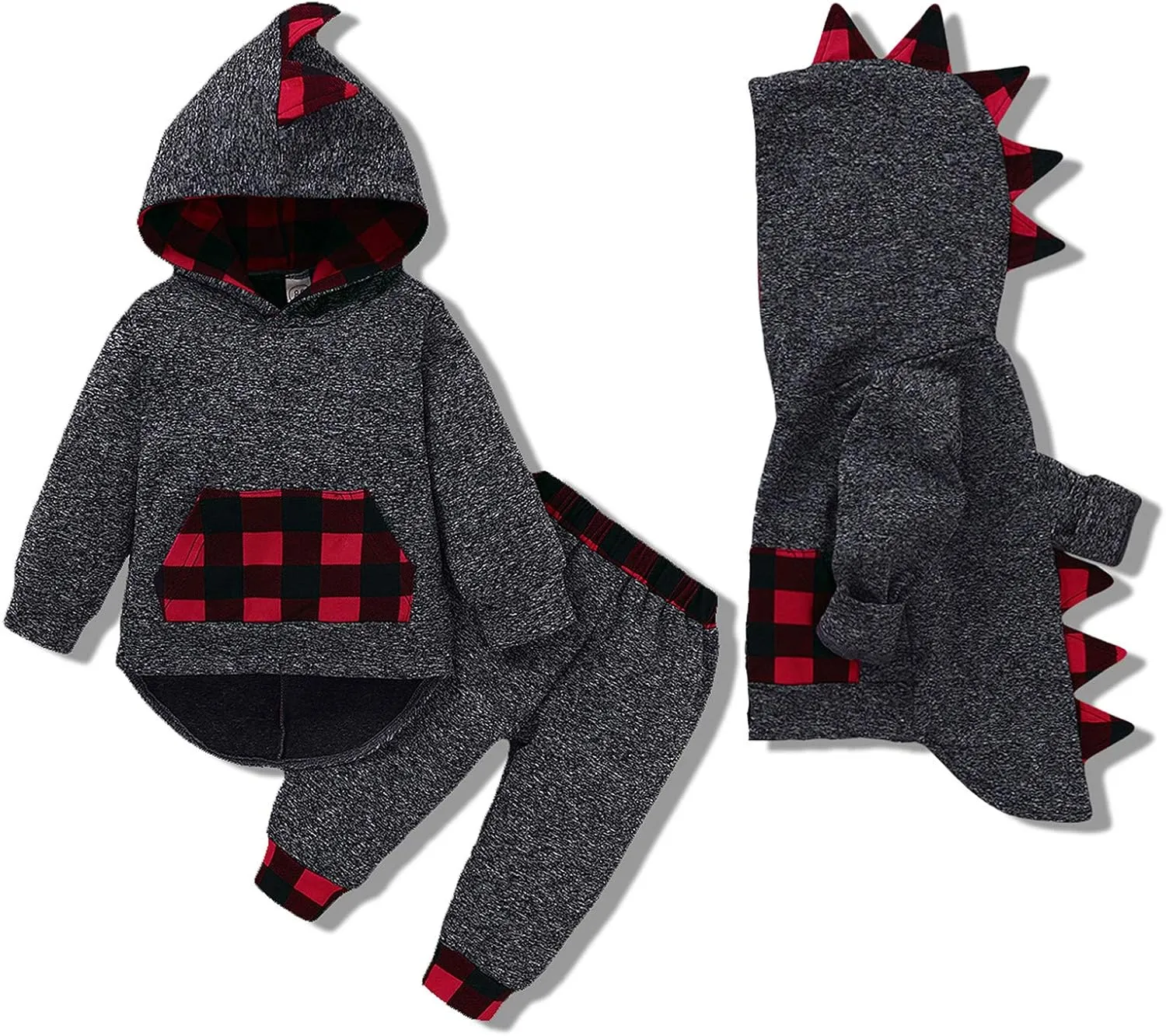Kucnuzki Baby Toddler Boy Clothes Fall Winter Outfits Long Sleeve Shirt Sweatshirt   Long Pants Kids Little Boy Clothing