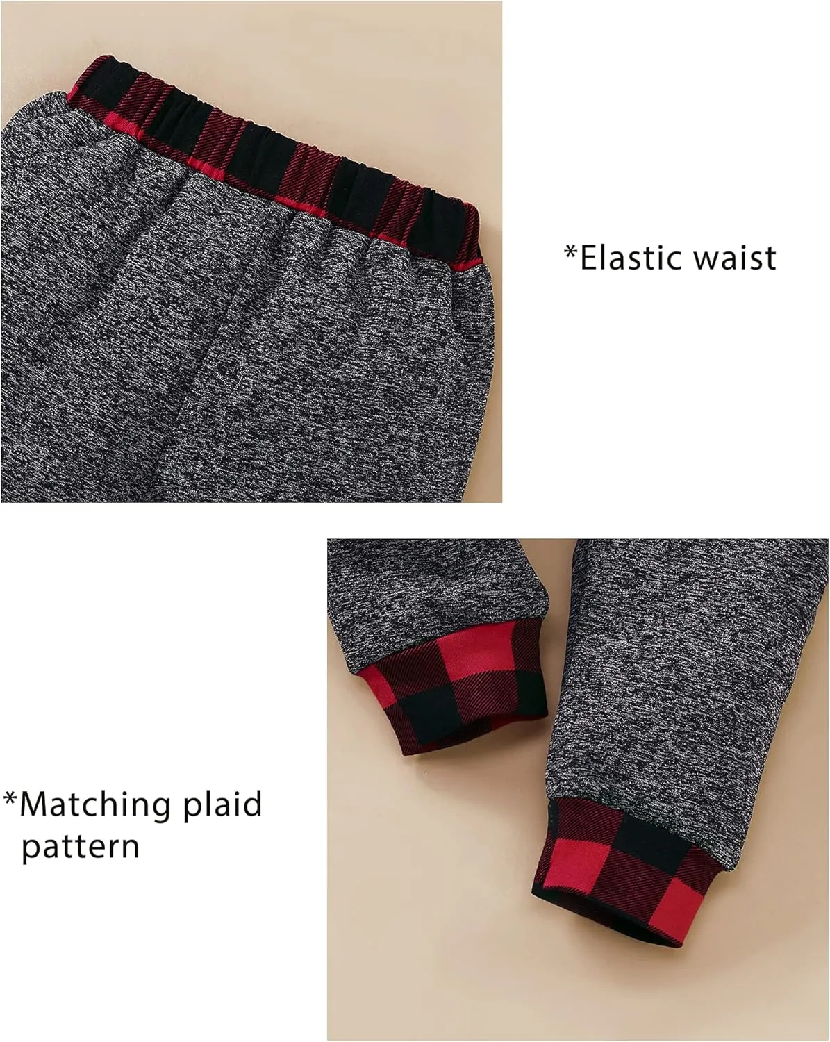 Kucnuzki Baby Toddler Boy Clothes Fall Winter Outfits Long Sleeve Shirt Sweatshirt   Long Pants Kids Little Boy Clothing