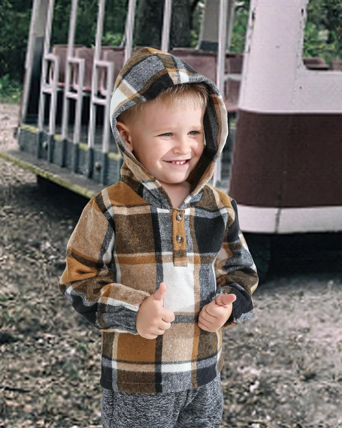 Kucnuzki Baby Toddler Boy Clothes Fall Winter Outfits Long Sleeve Shirt Sweatshirt   Long Pants Kids Little Boy Clothing