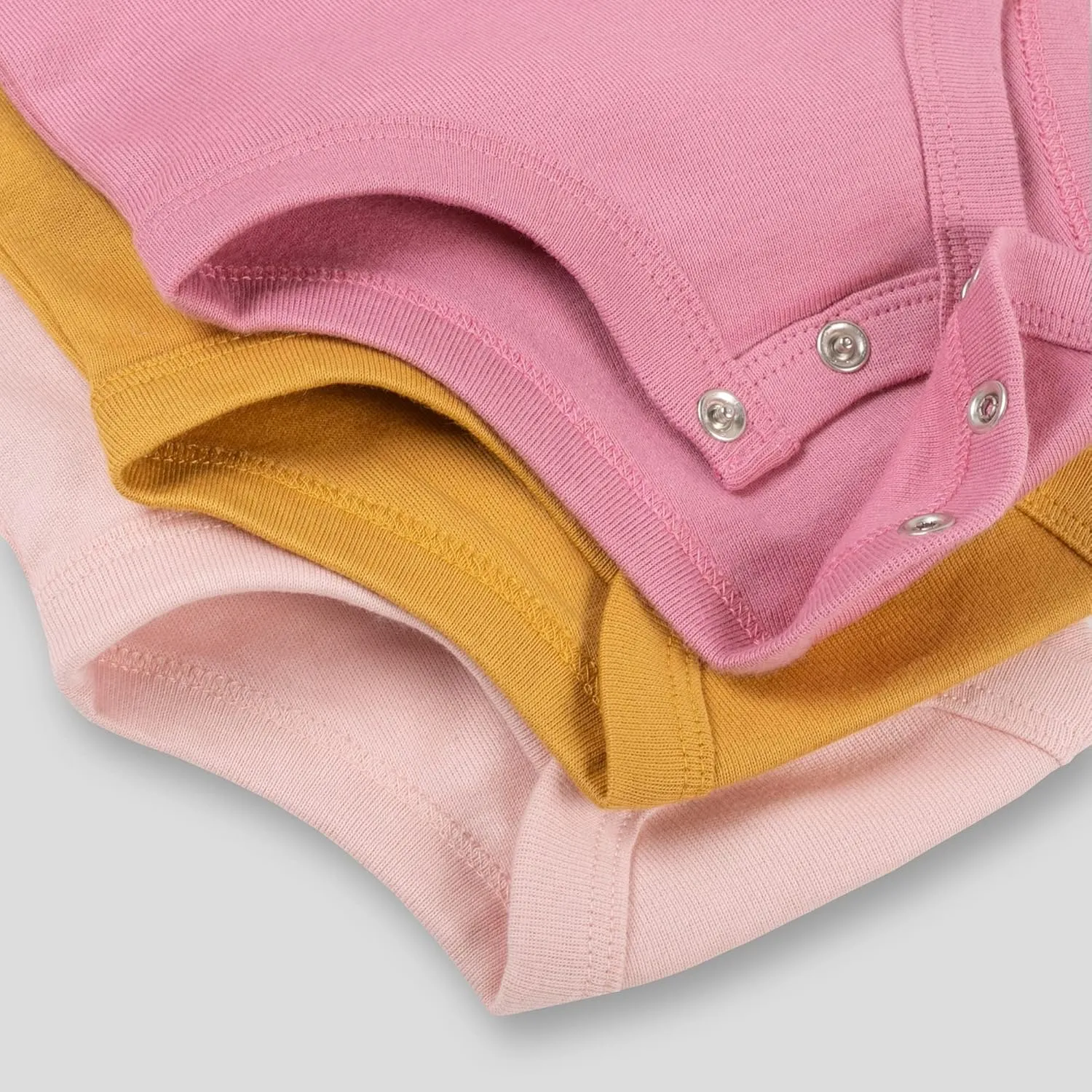 Lamaze Organic Baby baby-girls Long Sleeve Mauve Bodysuit, Sleep Wear