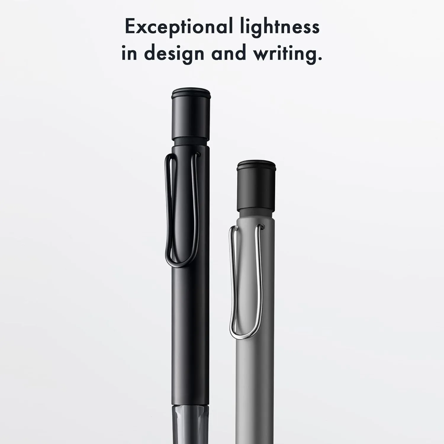 LAMY AL-star black - Mechanical Pencil with transparent, ergonomic grip & lightweight aluminum body - including LAMY M 41 fine line refill 0.5 mm & eraser tip