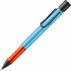 LAMY AL-star denim - Mechanical Pencil with transparent, ergonomic grip & lightweight aluminum body - including LAMY M 41 fine line refill 0.5 mm & eraser tip