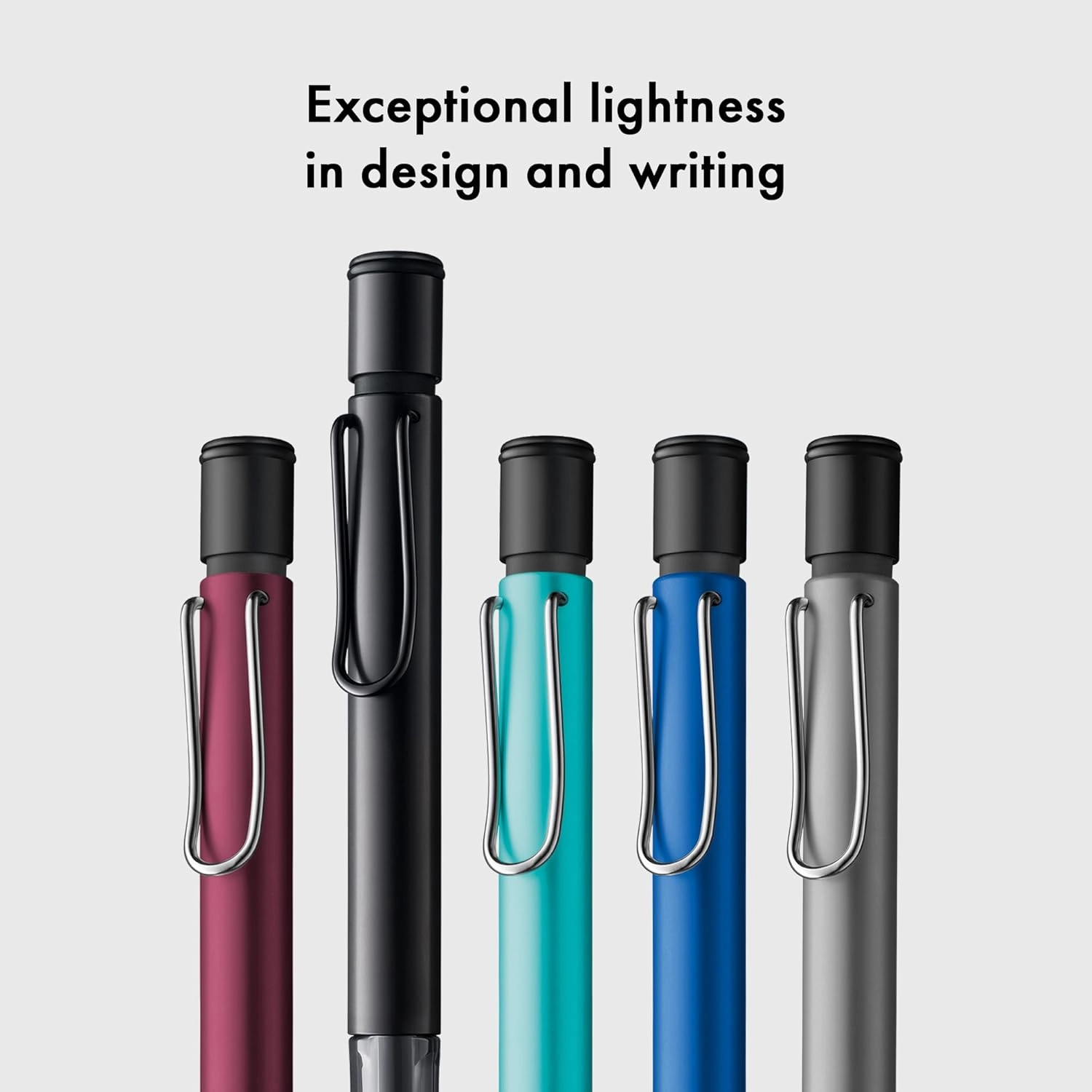LAMY AL-star denim - Mechanical Pencil with transparent, ergonomic grip & lightweight aluminum body - including LAMY M 41 fine line refill 0.5 mm & eraser tip