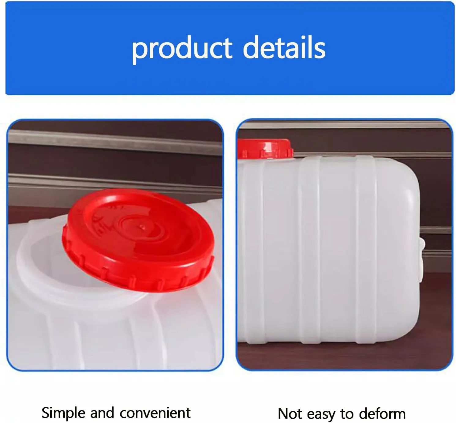 Large Water Container 100l Plastic Water Tank Caravan Camping Water Carrier with tap 50l Food Grade Water Storage containers for Travel Hiking RV Emergency(Size:110L)