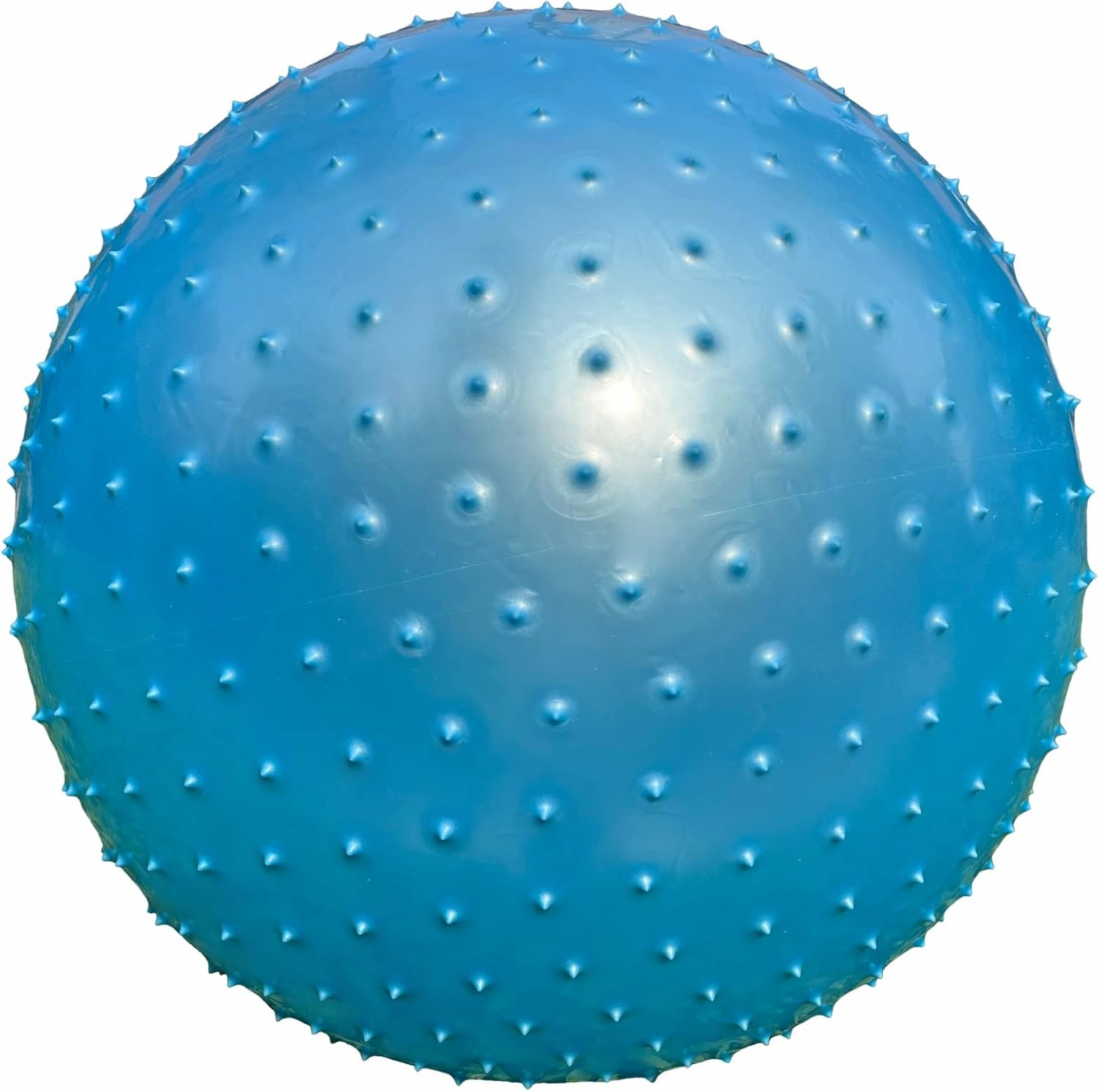 Large Sensory Massage Ball for Kids, 2-Pack 33.5" 85CM Bouncy Exercise Balls for Toddlers, Big Inflatable Toys with Spikes, Outdoor Giant Yoga Balls, Large Beach Ball (2 Set Bluish Grey)