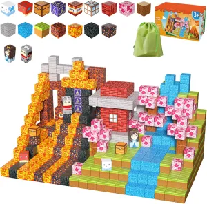 Larger Magnetic Building Blocks Building Cubes 2025 Upgared STEM Montessori Sensory Toys for Boys Girls Christmas Birthday Gifts Ages 3 