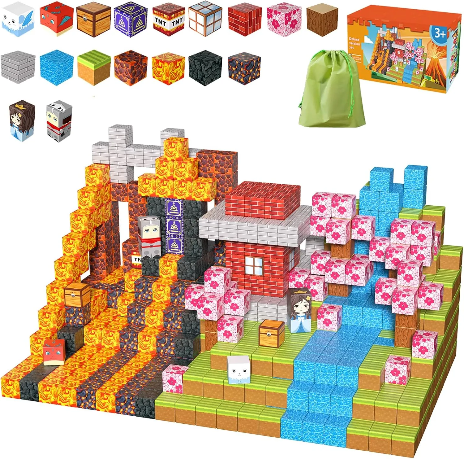Larger Magnetic Building Blocks Building Cubes 2025 Upgared STEM Montessori Sensory Toys for Boys Girls Christmas Birthday Gifts Ages 3 