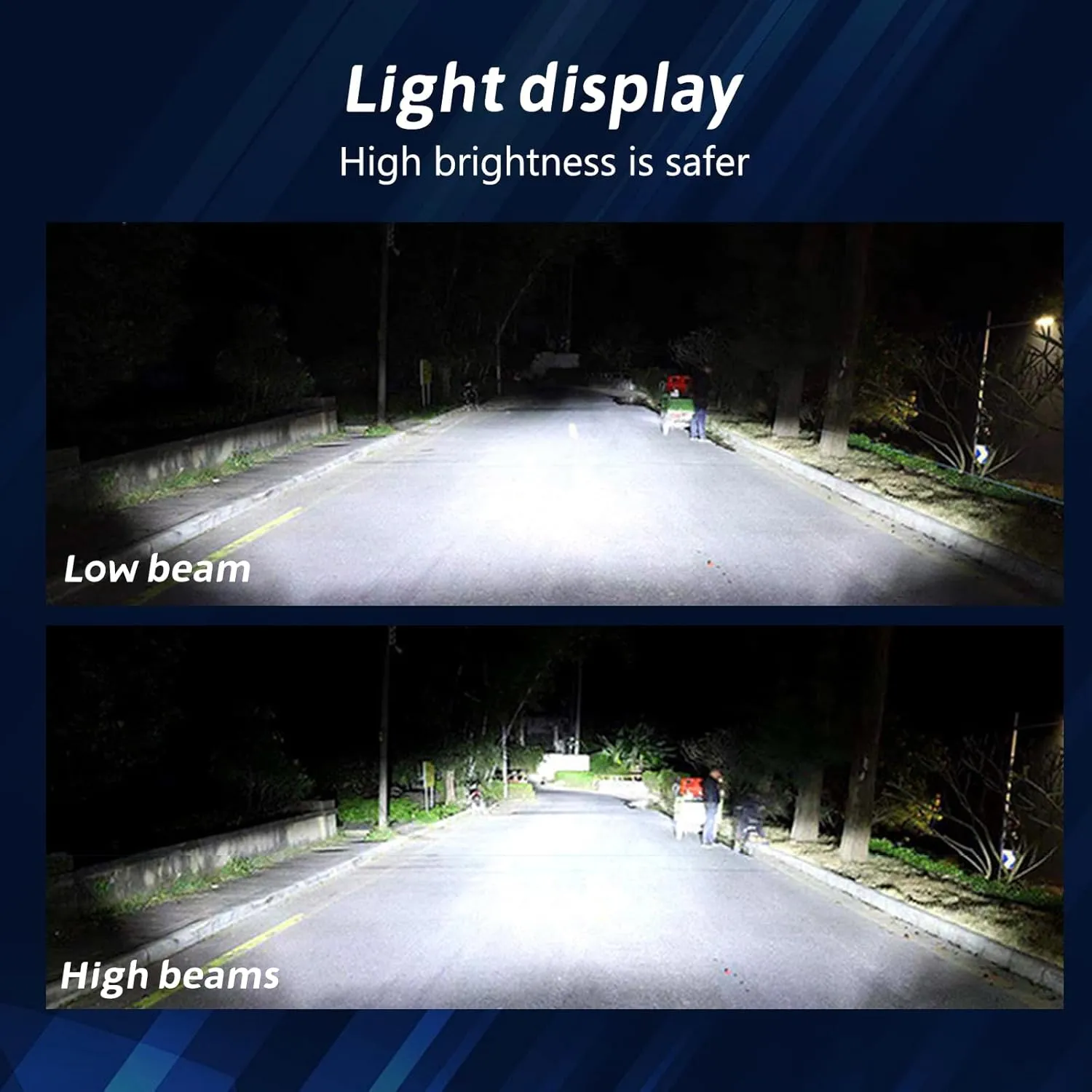 LED Car Headlights With Built-In Driver 6000K Front Headlight White Light 9005 2PC Headlight