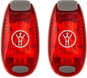 LED Safety Light 2 Pack - Nighttime Visibility for Runners, Cyclists, Walkers, Joggers, Kids, Dogs, Relays & More - Clip to Clothes Strap to Wrist, Ankle, Bike, Collar, or Just About Anywhere!