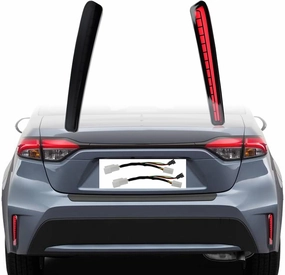 LED Rear Bumper Brake Light Kit Daytime Running Light Dynamic Sequential Turn Signal Lamps Fit for Toyota Corolla L LE XLE 2021-2023 Accessories (Smoke)